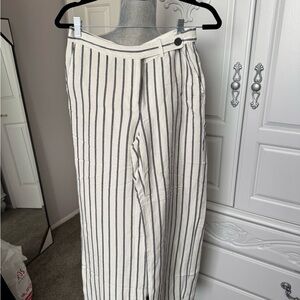 J. Jill Cream and Black Striped Garment